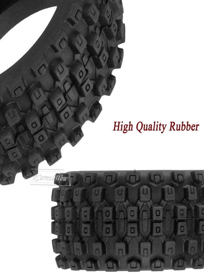 RcarmubWow RC Wheels and Tires for 1/18 Typhon Grom RC Crawler Car,RC Buggy Wheels & Rubber Tires,RC Truck Tires RC Wheels,4pcs,White - Image 5